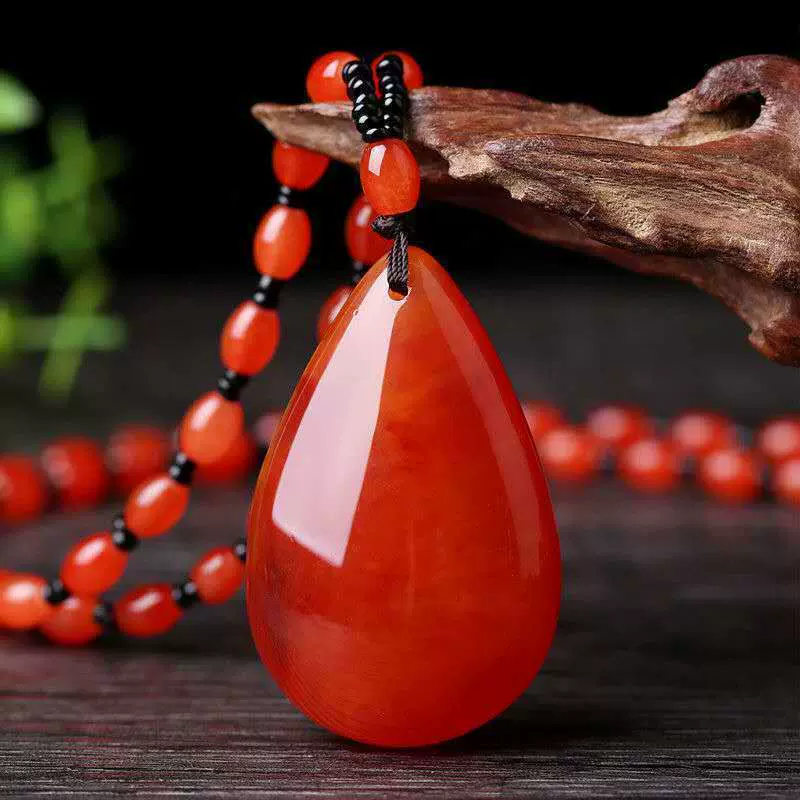 新款民族风蜜蜡血泊毛衣链  复古百搭配饰挂件长款女项链地摊直播