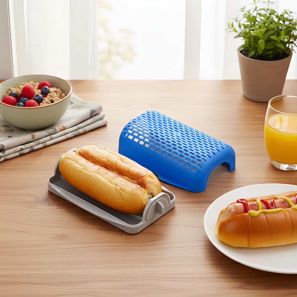 European-style kitchen hot dog baking mold, creative home-use manual microwave oven baking hot dog mold