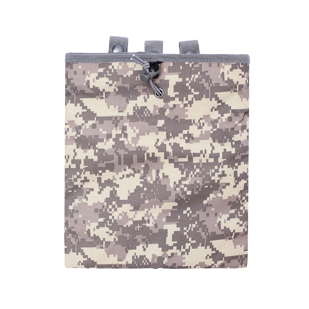 Bolsa de reciclaje de artículos diversos tácticos MOLLE multifuncional para exteriores, bolsa de almacenamiento de accesorios para colgar en la cintura, bolsa de recolección de carcasa de bala para fanáticos militares