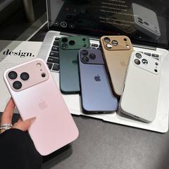 高级AG磨砂带镜头膜适用iPhone17promax手机壳苹果16pro商务13/14