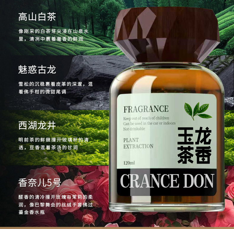 New Chinese-Style Car Fragrance Diffuser, Long-Lasting Fresh Scent, Air Purifier, Odor Remover, Home Perfume Ornament, Dual-Use for Home and Car