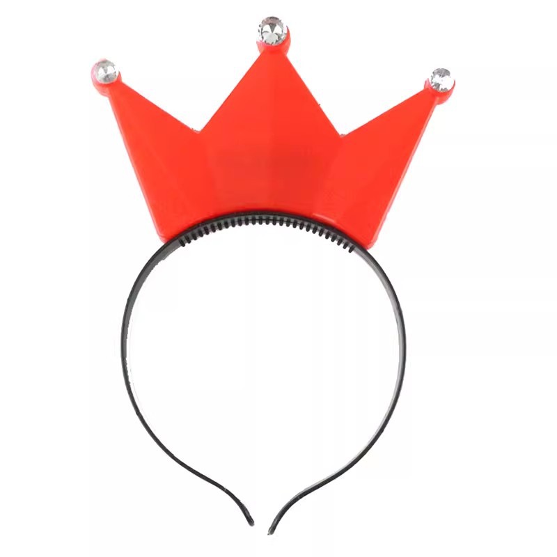 Spot corona diadema luminosa accesorios de vítores de fans estrella corona diadema luminosa 3 luces con diadema de diamantes accesorios para el cabello
