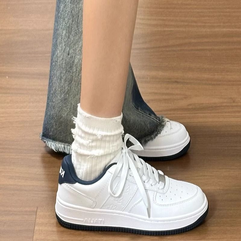 女鞋板鞋2025春夏季新款爆款百搭休闲时尚运动鞋厚底小白鞋子女款