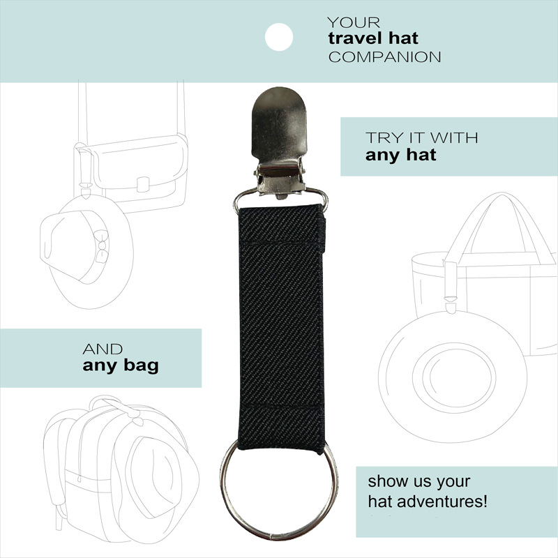 Travel Hat Clip Design 1