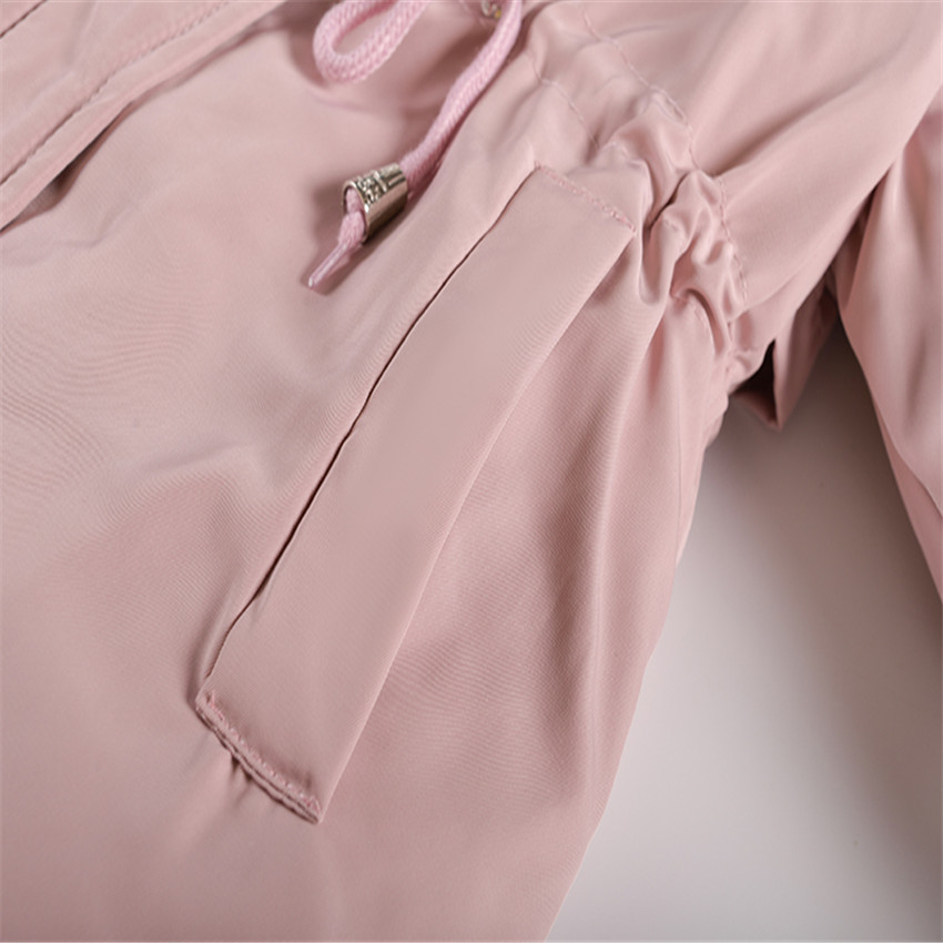 New Korean Style Girls' Mid Length Parka Coat With Drawstring Waist And Thick Cotton Coat_voghion.com