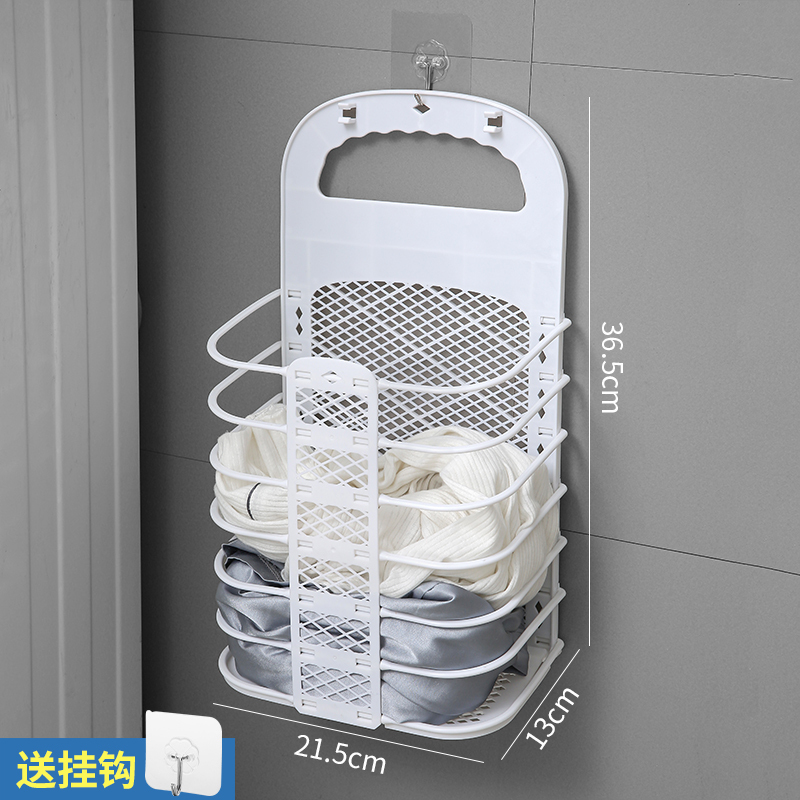 汚れた衣類バスケット、家庭用汚れた衣類バスケット、浴室衣類収納バスケット、壁掛け折りたたみ式汚れた衣類収納バスケット|undefined