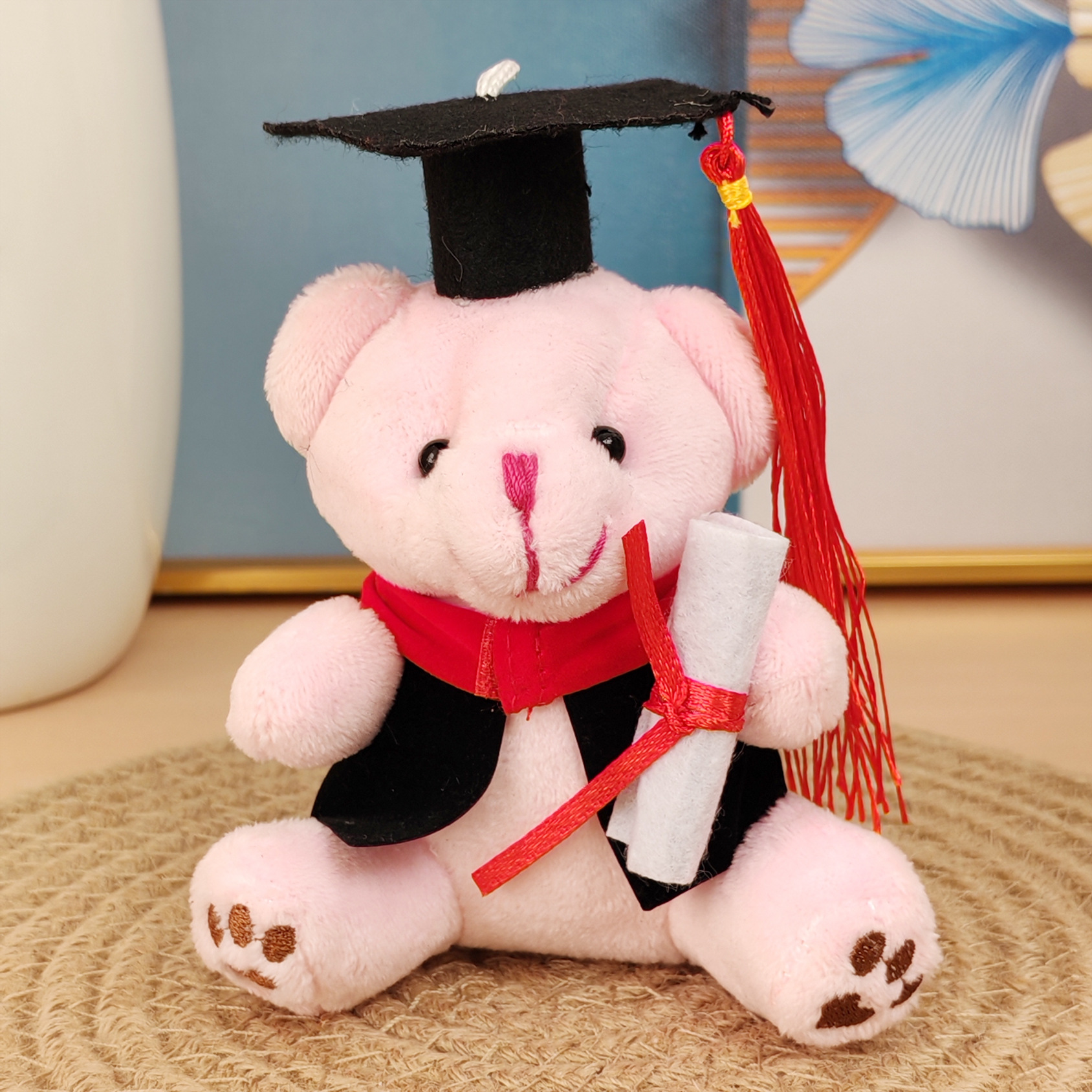 Gorra de doctorado de graduación de venta caliente Gorra de Oxford Colgante de felpa de oso Lote Ceremonia de graduación Joyas de colgante de felpa de doctorado