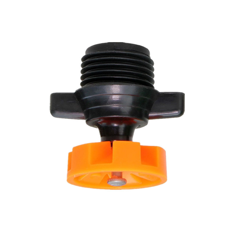 Cabeza de pulverización de plástico de inserción de suelo invertido de jardín Cabeza de pulverización de volante de 4 minutos de alambre de riego de media distancia Cabeza de pulverización giratoria de 360 grados