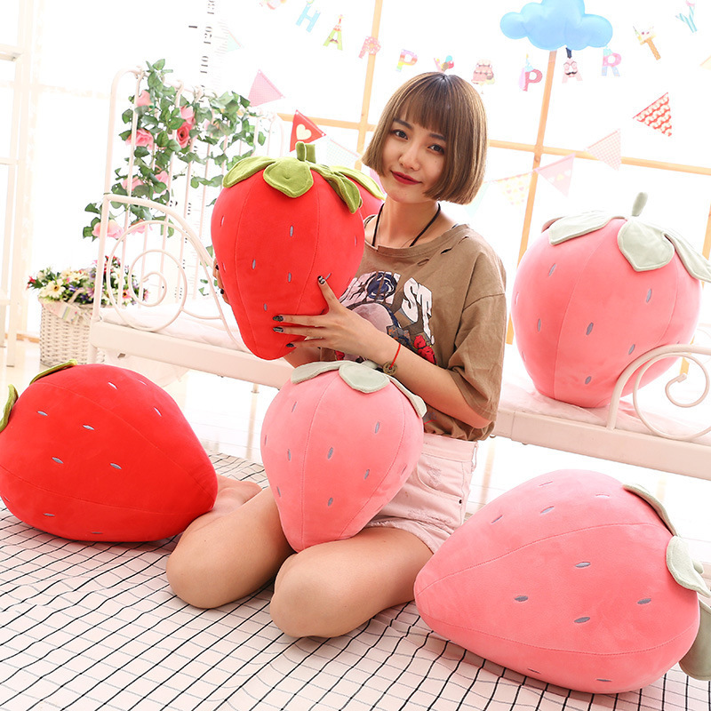 New Strawberry Pillow Doll Plush Toy Girls Rag Doll Sofa Doll Grabber Doll Company Gift
