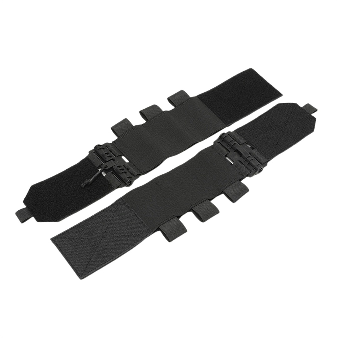 Tactical Vest Quick-Release Waist Belt, MOLLE Side Magazine Pockets, Velcro Abdominal Belt, Elastic Extension Module Set
