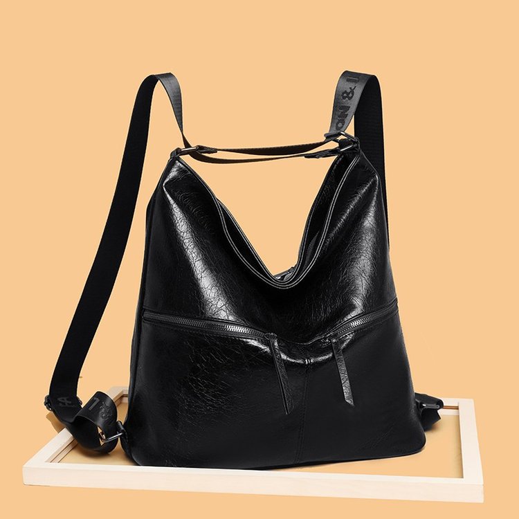 Premium Fashion Leather Waterproof Backpack & Crossbody Bag For Women, 2-In-1 Commuter Tote And Shoulder Bag - Thumbnail 2