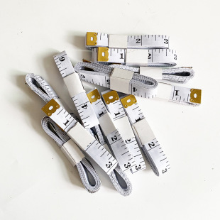 Manufacturers cross-border with iron head 1.5m long white soft ruler measuring garment tailor ruler bust waist measurement tape measure