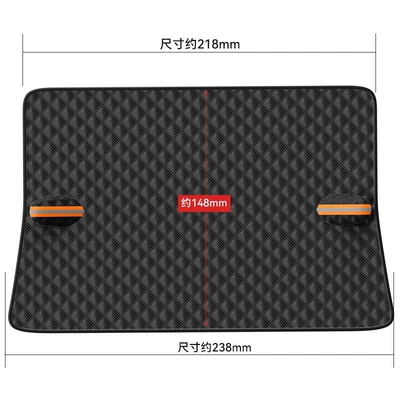 Black car snow cover, front windshield sunshade, glass sunshade, thickened magnetic snow cover, anti-freeze half-cover car cover (Car snow shield) - basic-non-woven-fabric-bag