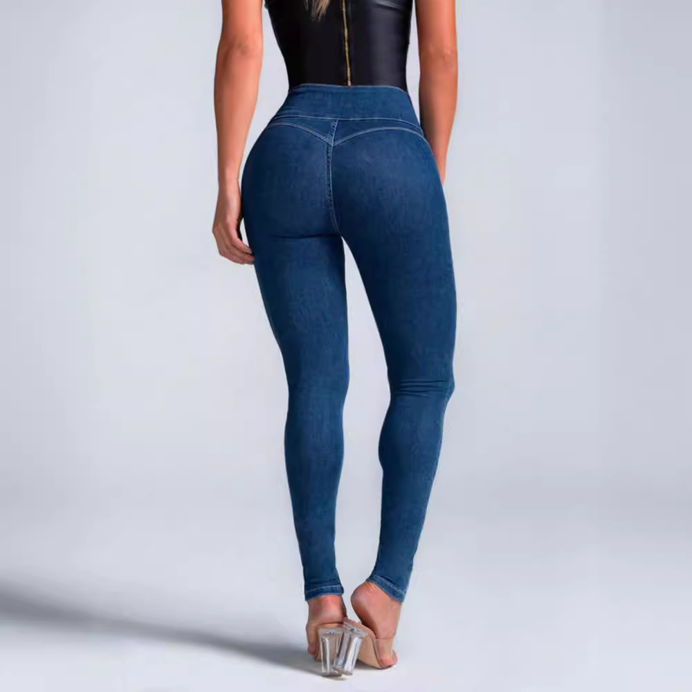 Damen Jeans Mit Knopfleiste Figurbetonte Röhrenjeans Für Damen_voghion.com
