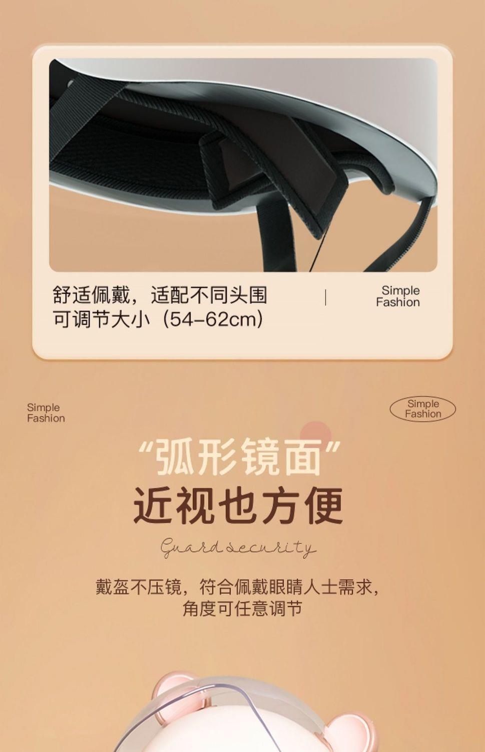 New National Standard Electric Vehicle Helmet for Men and Women, Summer Sun Protection Half Helmet, Lightweight Motorcycle Adult All-Season Sun Protection Safety Helmet