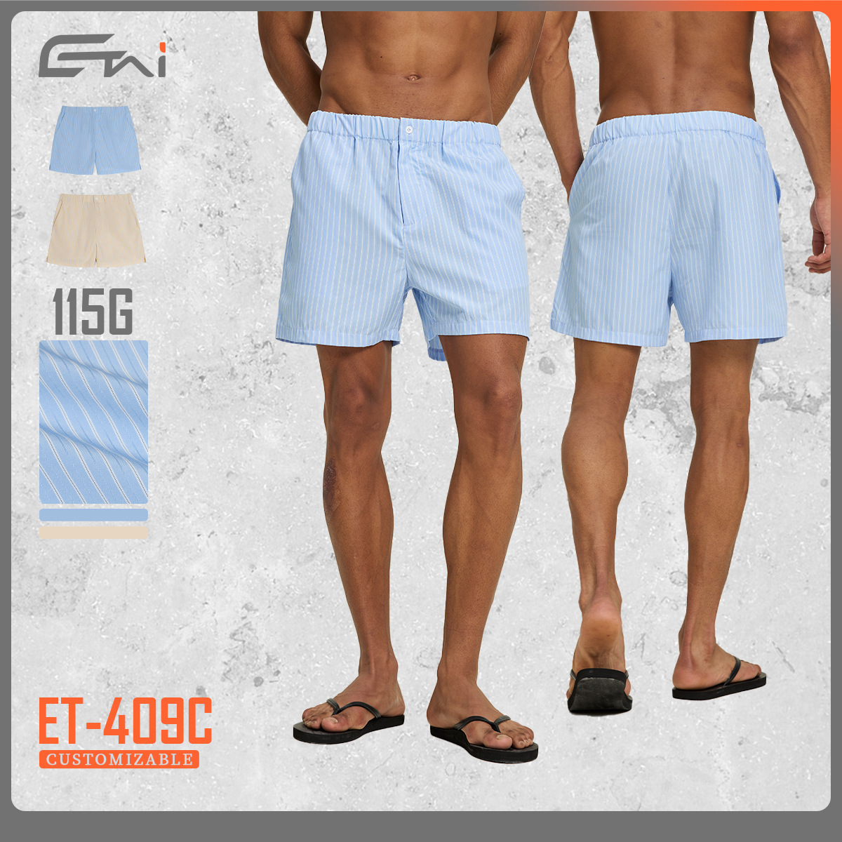 ETAI hombre de verano a rayas pantalones para hombre casual simple de bolsillo suelto pantalones cortos de playa para adolescentes