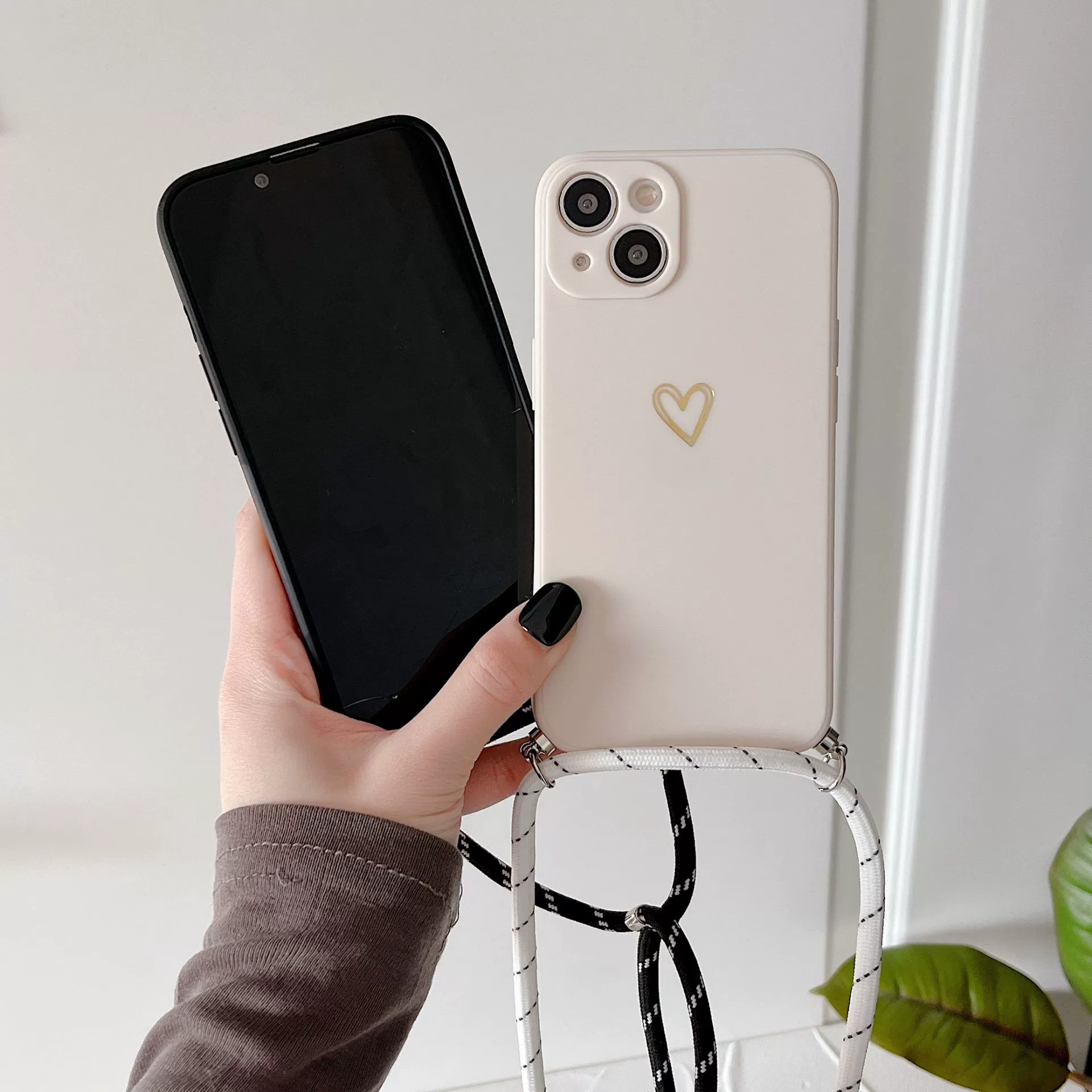 Чехол-ремешок для iPhone совместимый с iPhone 15, защитный чехол, защита от падений (11/13)