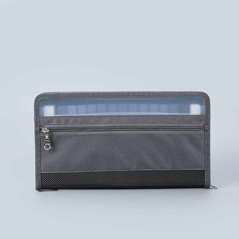 Bolso de órgano transfronterizo a4 carpeta doble cremallera 13 capas de papel de prueba de estudiante de gran capacidad bolsa de almacenamiento bolsa de documentos de oficina image 10
