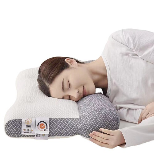 Cervical spine pillow, Japanese orthopedic anti-traction pillow, household cervical vertebra pillow core, sleep aid pillow core, one pair for the whole head