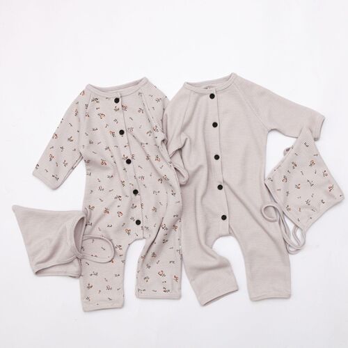 Korean Version Climbing Suit Minicowmother Children's Pajamas Newborn Bodysuit Air Conditioning Suit for Infants and Toddlers