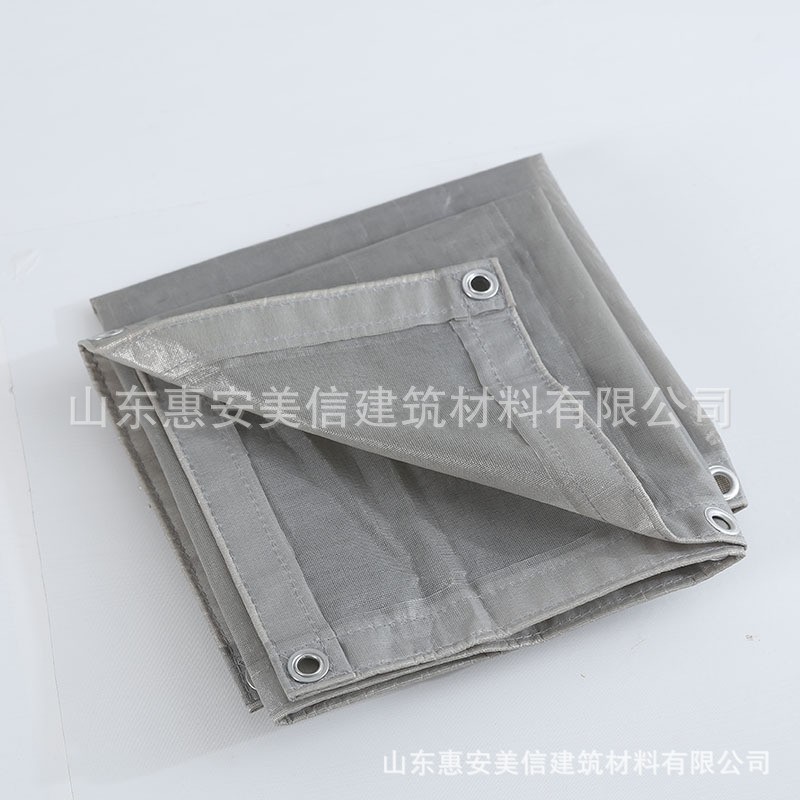 灰色安全网盘扣网密目网懂按压抗晒网建筑工地防护网阳台装修篷布