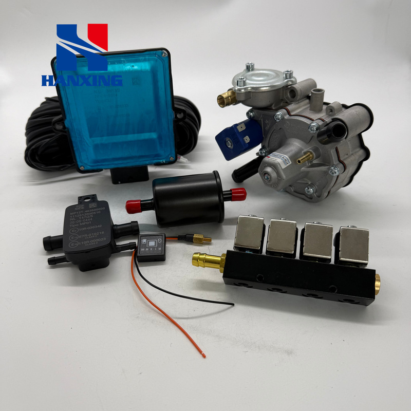 Four-cylinder sedan gasoline conversion to LPG MP48 multi-point injection kit, complete LPG conversion accessories