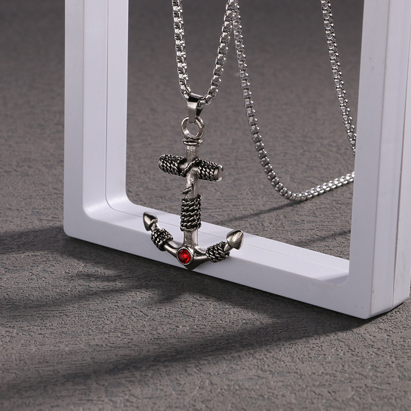 Edelstahl Herren Halskette Legierung Anhänger Hip Hop personalisierte trendige lange Pullover Kette_voghion.com