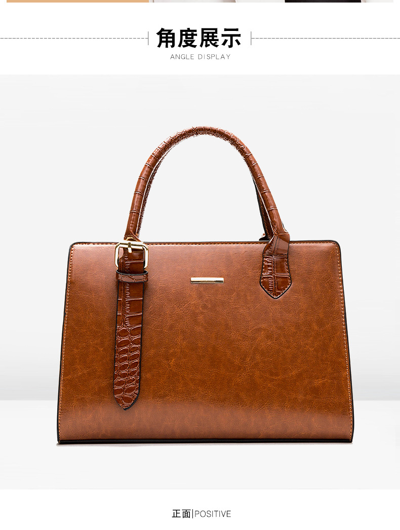 Medium Pu Leather Fashion Bag Sets display picture 6
