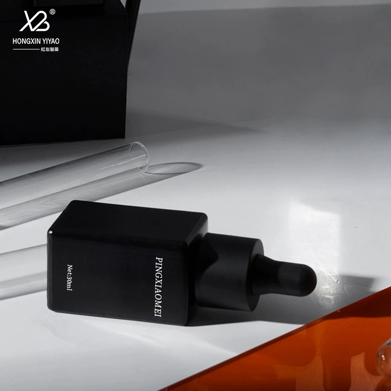 Производитель спот 10 ml15 ml матовый черный квадратный эфирное масло капельница бутылка с камелой эссенка разделенная стеклянная бутылка