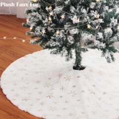 Amazon ホットモデル スパンコール クリスマスツリー グループ スノーフレーク スパンコール クリスマスツリー ボトム エプロン クリスマス ホリデー デコレーション
