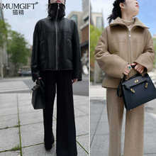 高端高品质2025冬季新款天然羊毛两面穿皮毛一体短款外套女真皮草