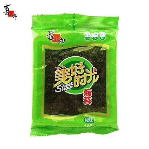 Good Time Seaweed 1.5g Bag Independent Packaging Rice Paper Seaweed Wholesale Full Carton Original Flavor