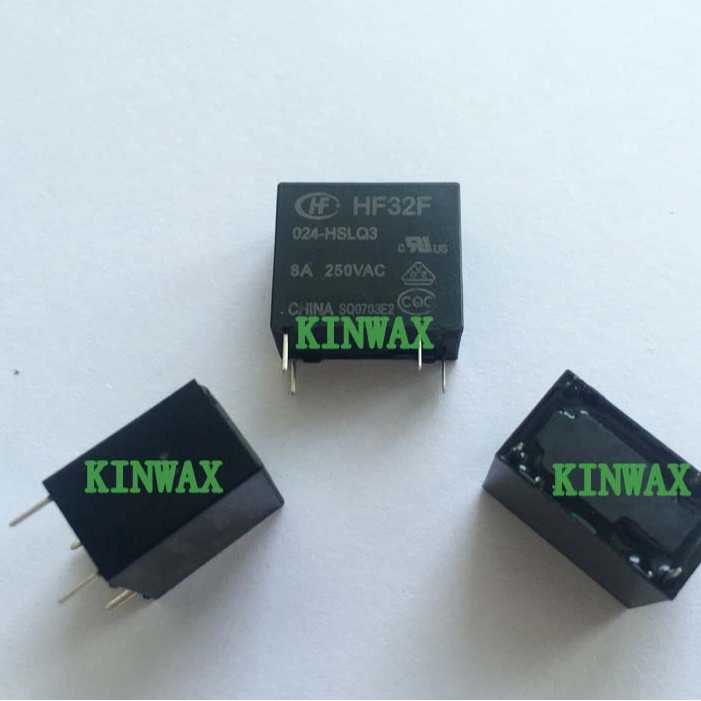 HF32F/009-HSL3 继电器4脚一组常开3A250VAC