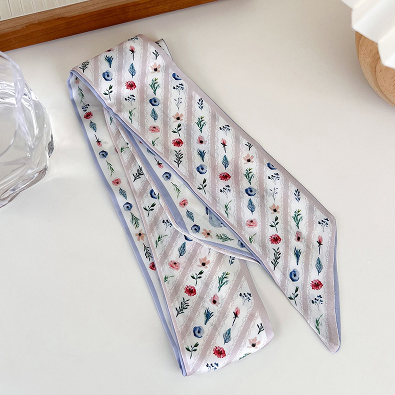 синий цветочный