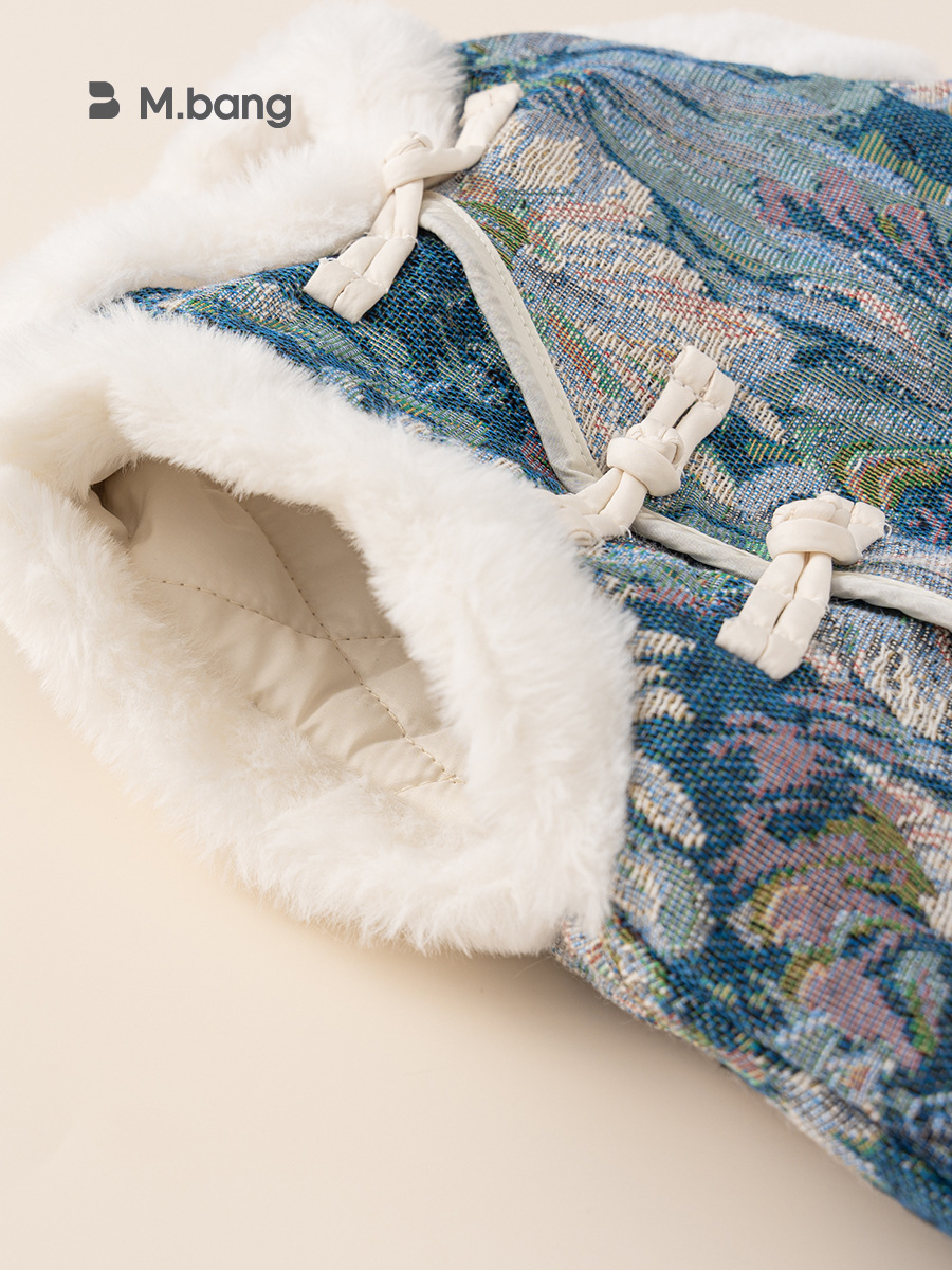 Yubao ropa para niños niñas vestidos de flores chinas otoño invierno nuevo estilo chino vestido de flores retrógradas