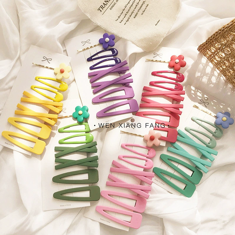 Зеленое фруктовое масло, зажим для волос, аксессуар для волос, шпильки, простой и элегантный дизайн, интернет-знаменитость, цветочный