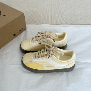2025 Spring New Student German Training Shoes All-match Casual Board Shoes Korean Style Sports Trendy Canvas Shoes Women's Far Wave 6056