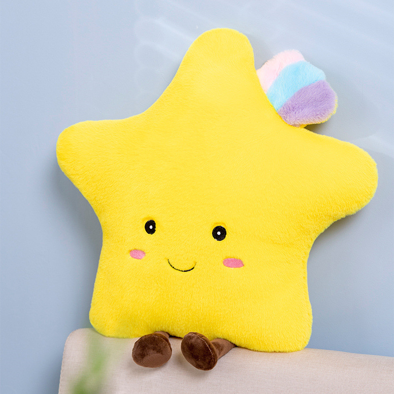 Amuseable transfronterizo pequeño sol almohada juguetes de peluche luna nube almohada muñeca muñeca
