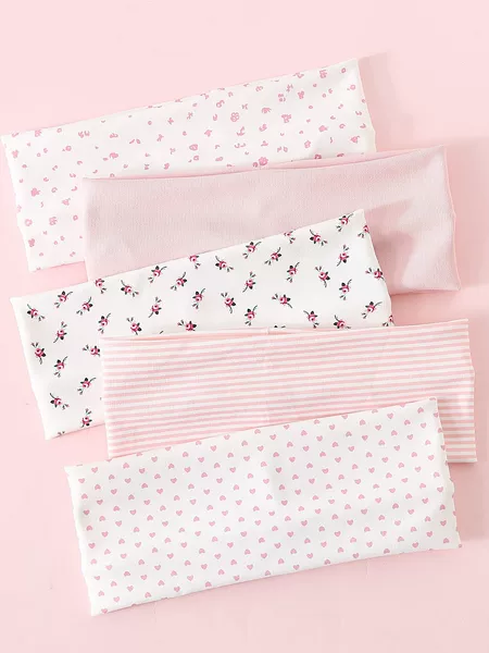 Amazon Cross-Border Polyester-Cotton Floral Sports Headband Fabric Handmade Creative Decorative DIY Floral Fabric Hairband