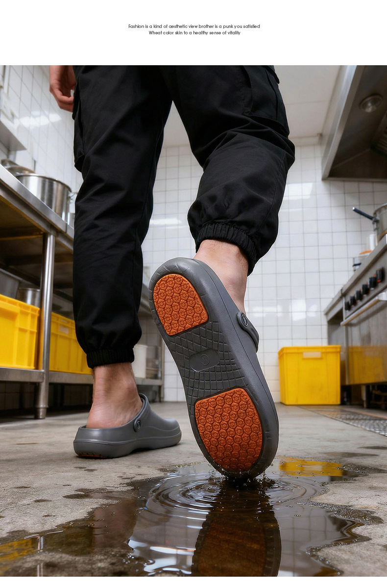 Antislip werkschoenen voor koks waterdicht en oliebestendig_voghion.com