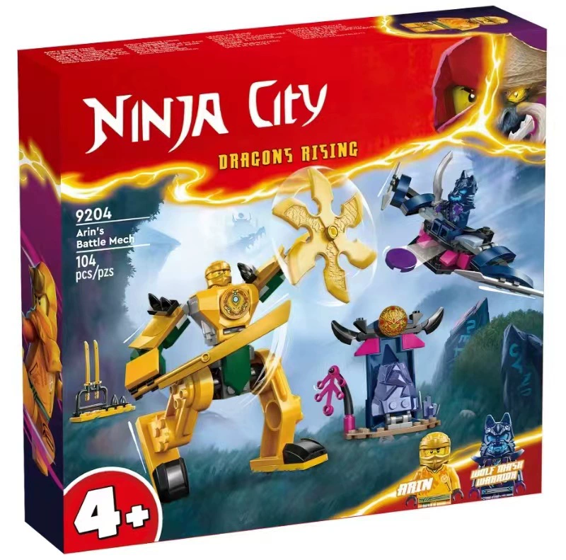 Ninja series, constructor for training for boys, minifigures, toy