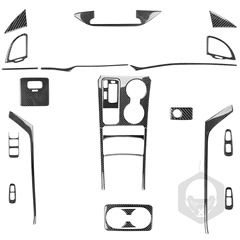Kia Stinger リアルカーボンファイバー両面エアコン吹き出し口装飾ステッカー車内改造アクセサリーに適しています