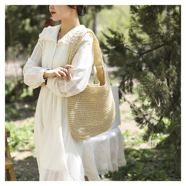 Fashion New Straw Large Capacity Woven Bag Summer New Casual Underarm Bagpicture3