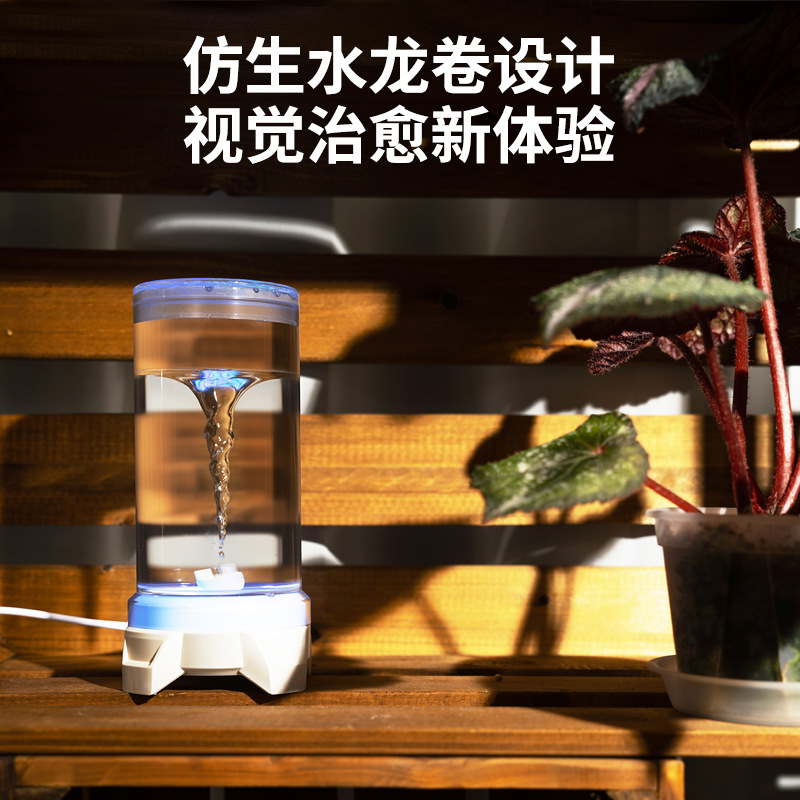 国境を越えた貿易雰囲気ライト水竜巻ナイトライト雰囲気テーブルランプハイエンドライト高級ホームデコレーションベッドサイドランプ|undefined