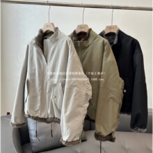新款皮两面派克服女冬穿兔毛休闲草整款皮草皮毛一体年轻2025