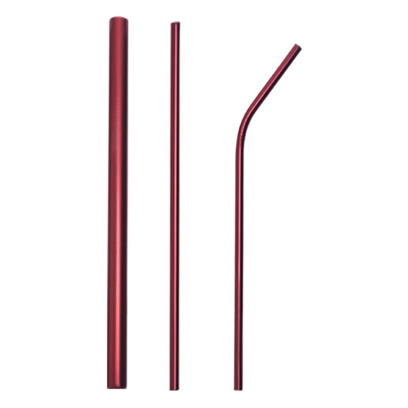 Трансграничные прямые продажи 304 соломенный костюм из нержавеющей стали креативный цвет металлической соломы напиток кофе чай с молоком солома