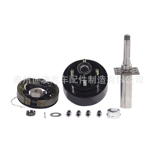 4-hole 2200-pound trailer electromagnetic brake drum towing RV electromagnetic handbrake hub trailer axle head assembly with brake