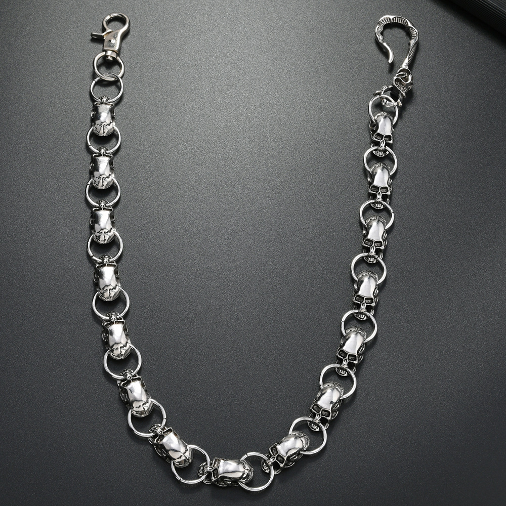 Dames tailleketting punk stijl met doodshoofd van metaallegering_voghion.com