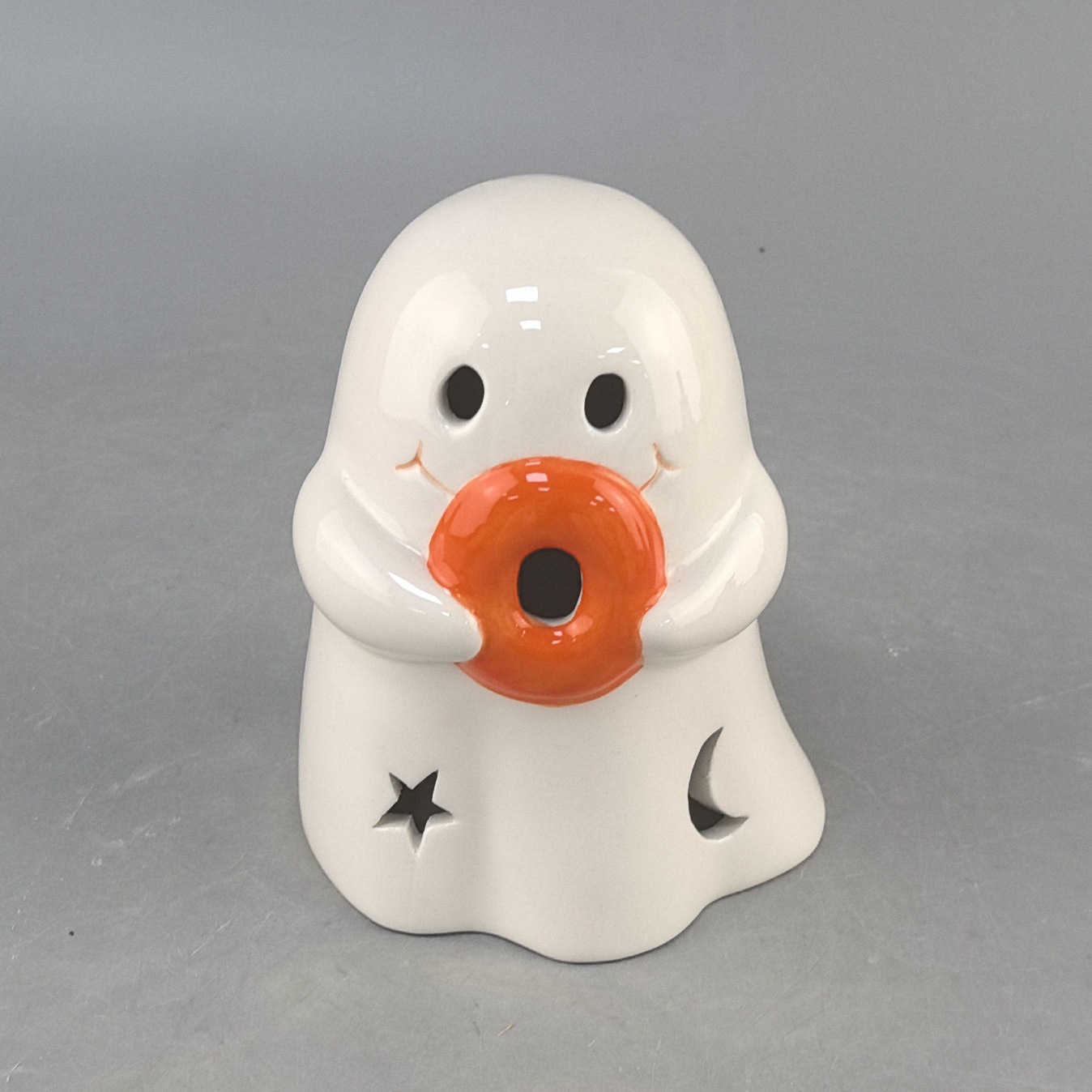 Nuevos productos transfronterizos Halloween encantadores fantasmas blancos decoración de la fiesta decoración de luces electrónicas decoración de escritorio decoración pequeña decoración