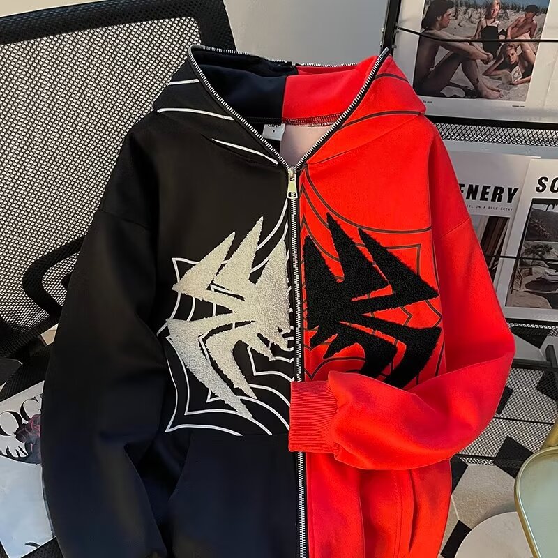 Embroidered print jacket